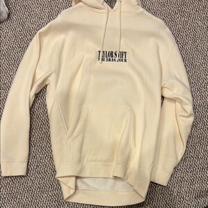 Taylor Swift Cream Sweatshirt Casual Pullover
